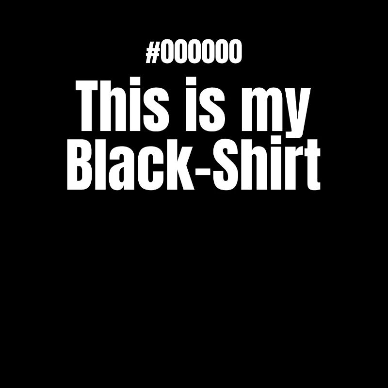 This is my BLACK shirt hexcode