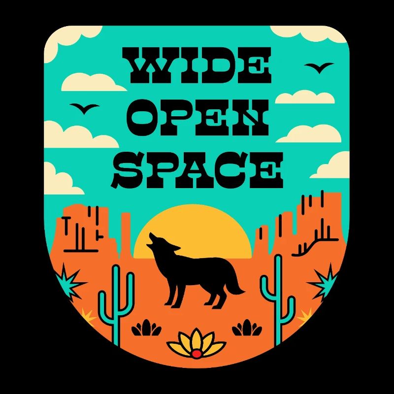 Désert dans un style rétro