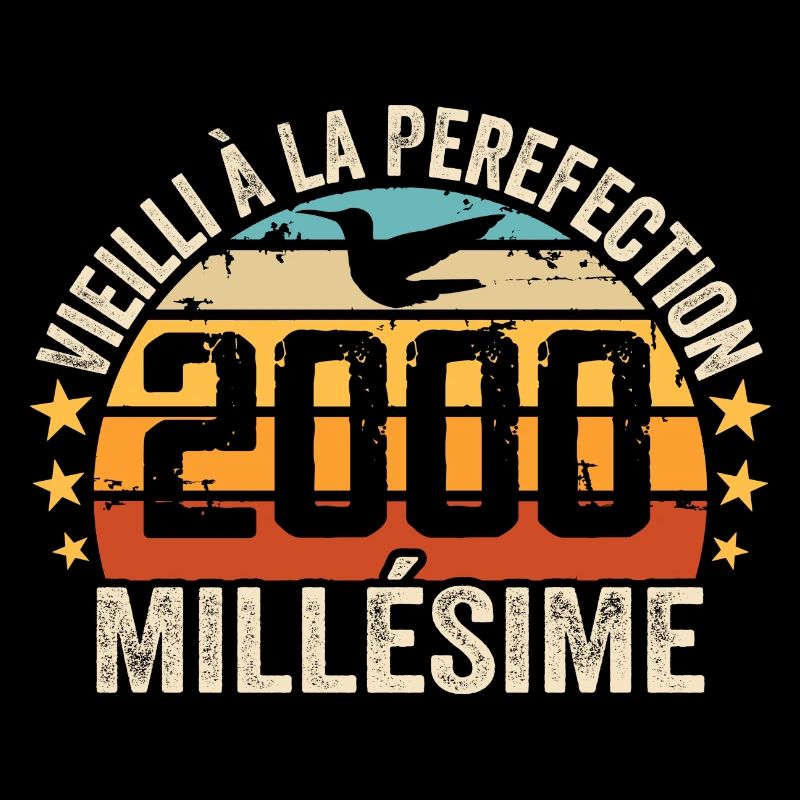 Millésime 2000 Cadeau D’anniversaire Rétro 2000