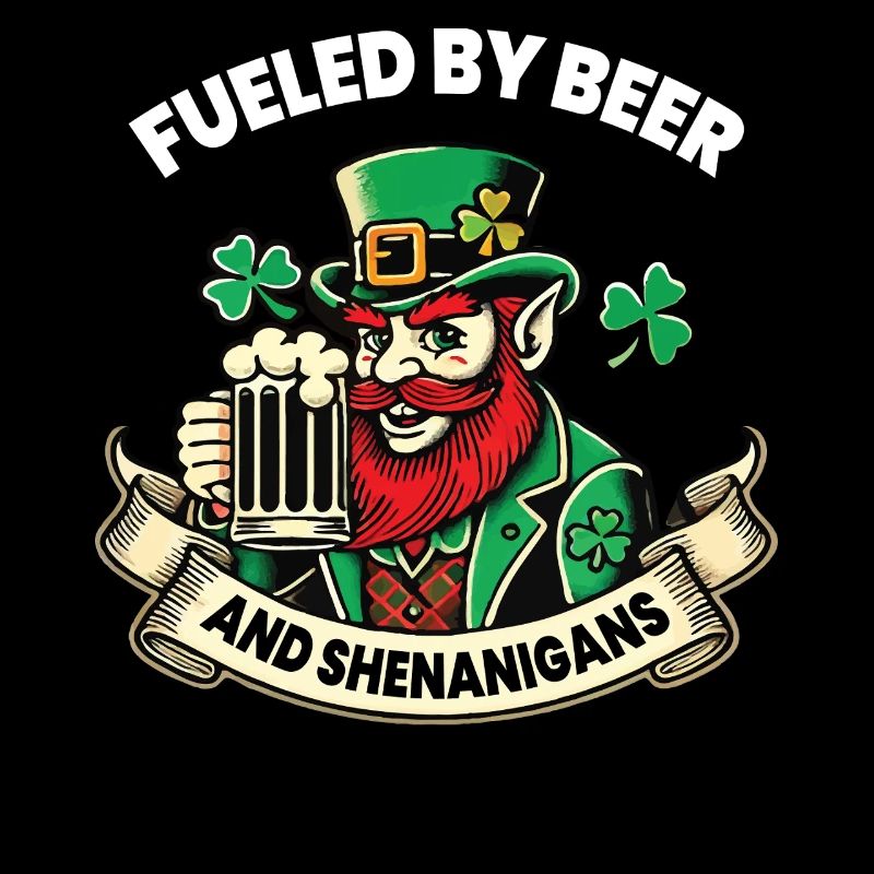 Lutin amusant de la Saint-Patrick avec de la bière