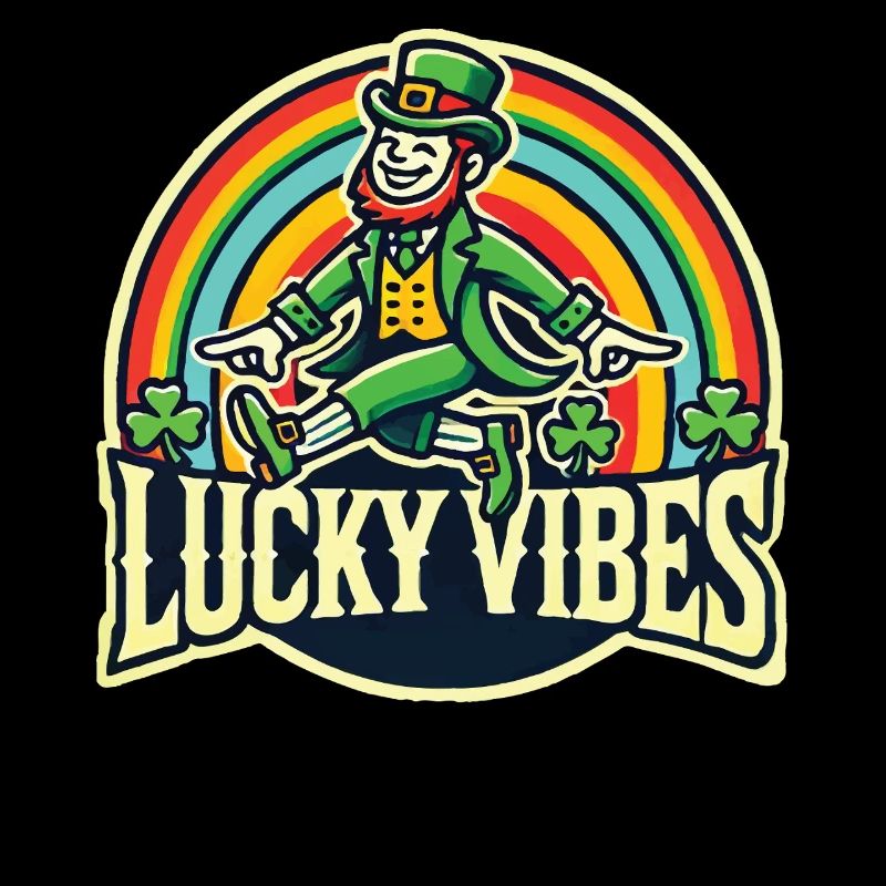St. Patrick's Day Lucky Vibes Regenbogen