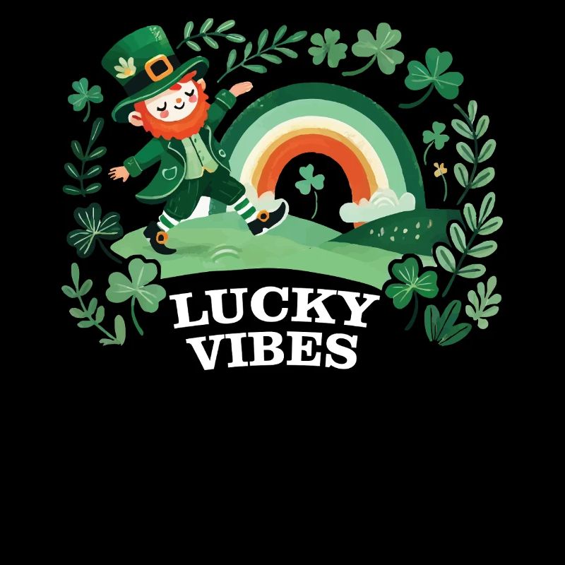 St. Patrick's Day Lucky Vibes Regenbogen