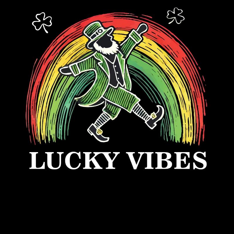 Glückliche Vibes St. Patrick’s Tag Regenbogen