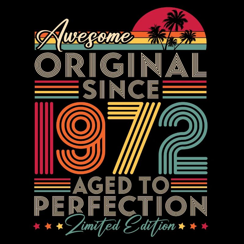 1972 Vintage Original Retro Geburtstagsgeschenk