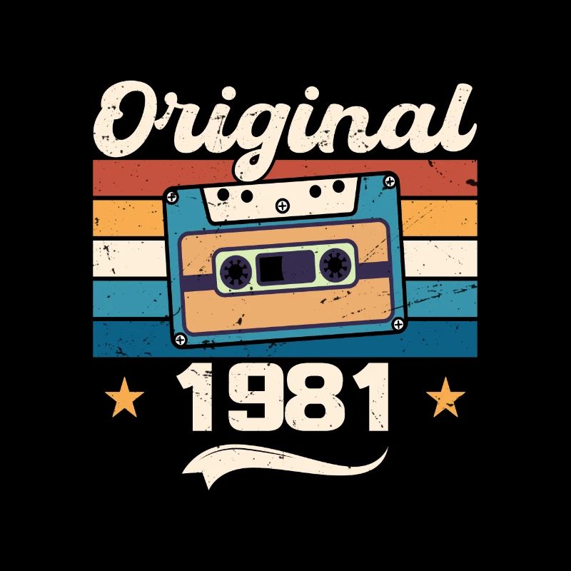 Geboren Geschenk Original 1981 Geschenkidee 1981