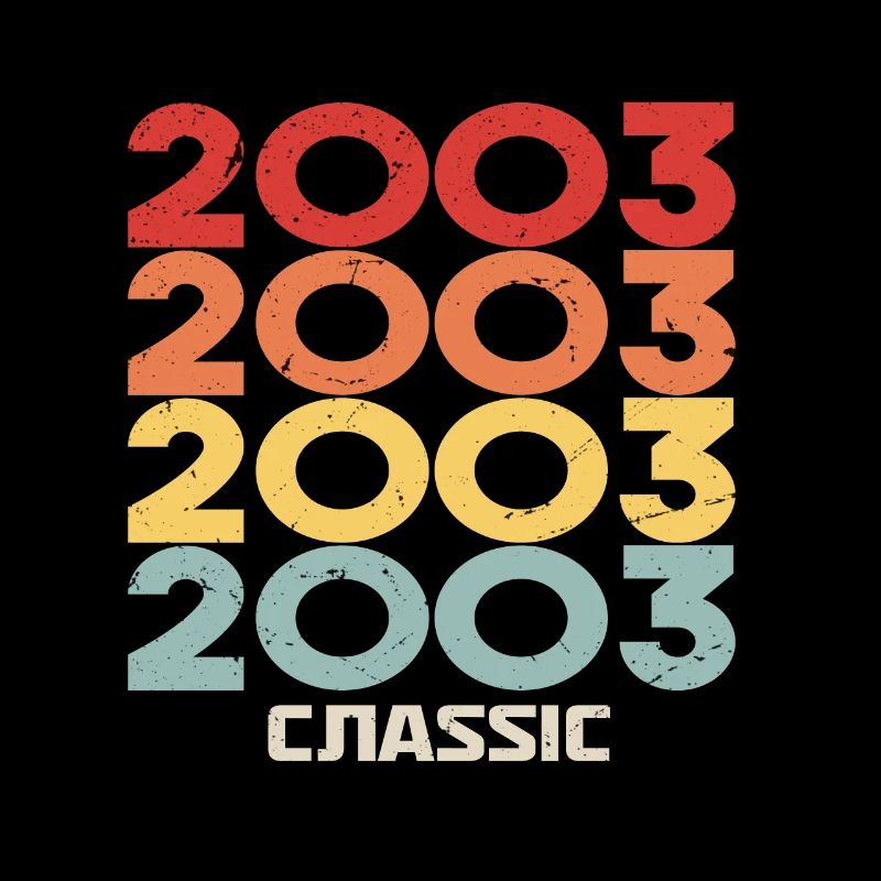 2003 Jubiläum im klassischen Vintage-Stil 2003