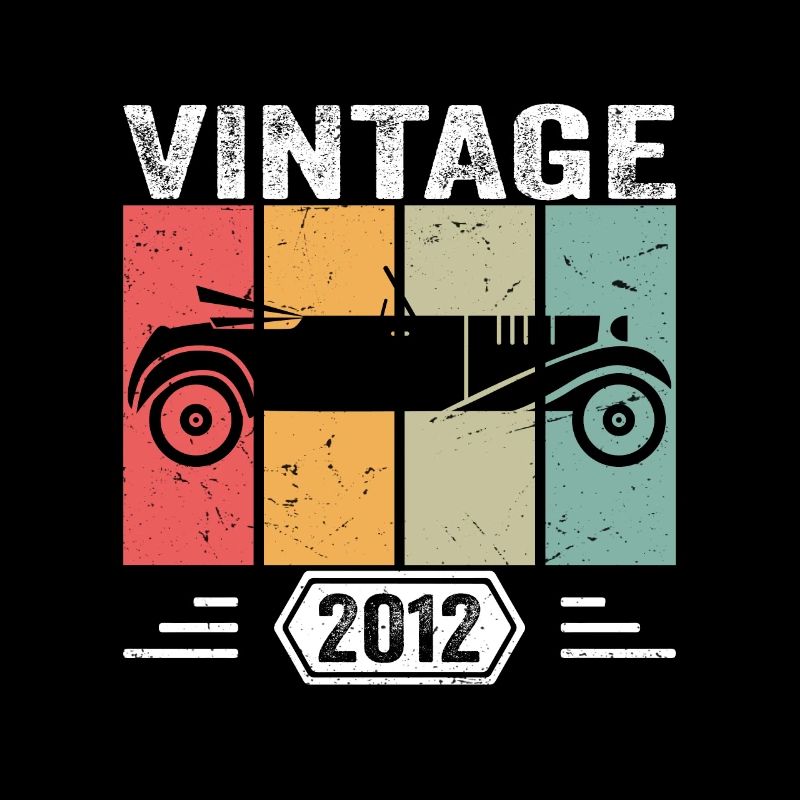 Classic Since 2012, Vintage Car Birthday Gift 2012
