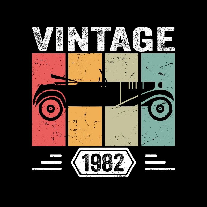 Classique depuis 1982, cadeau d’anniversaire de voiture ancienne 1982
