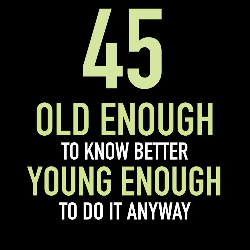 Geschenk 45 Jahre Geburtstagskind