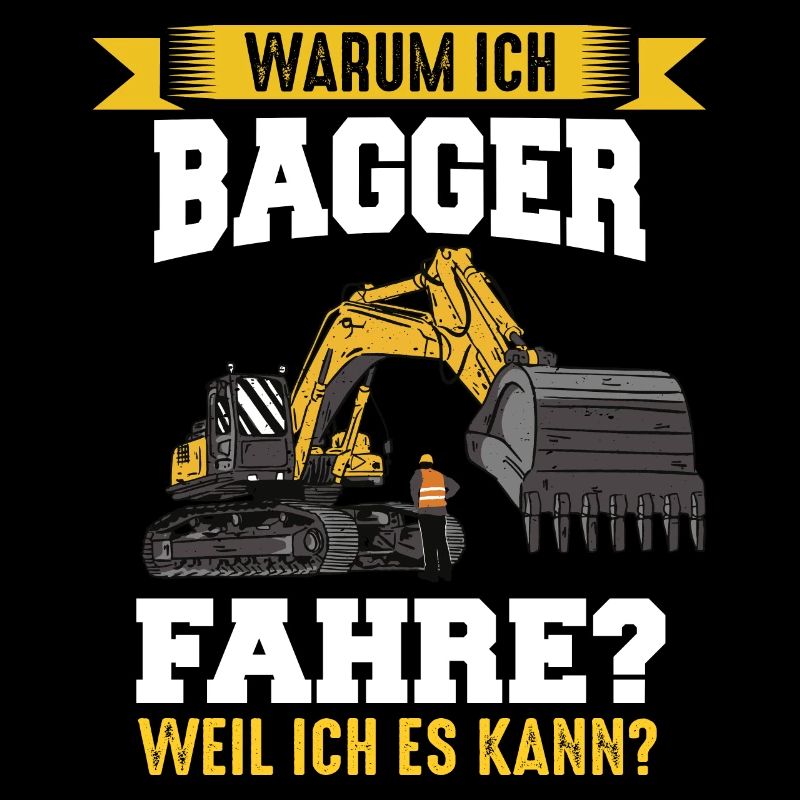 Bagger Baggerfahrer Bauarbeiter Baustelle