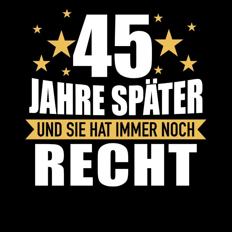 45 Hochzeitstag Jahrestag Ehemann Ehefrau