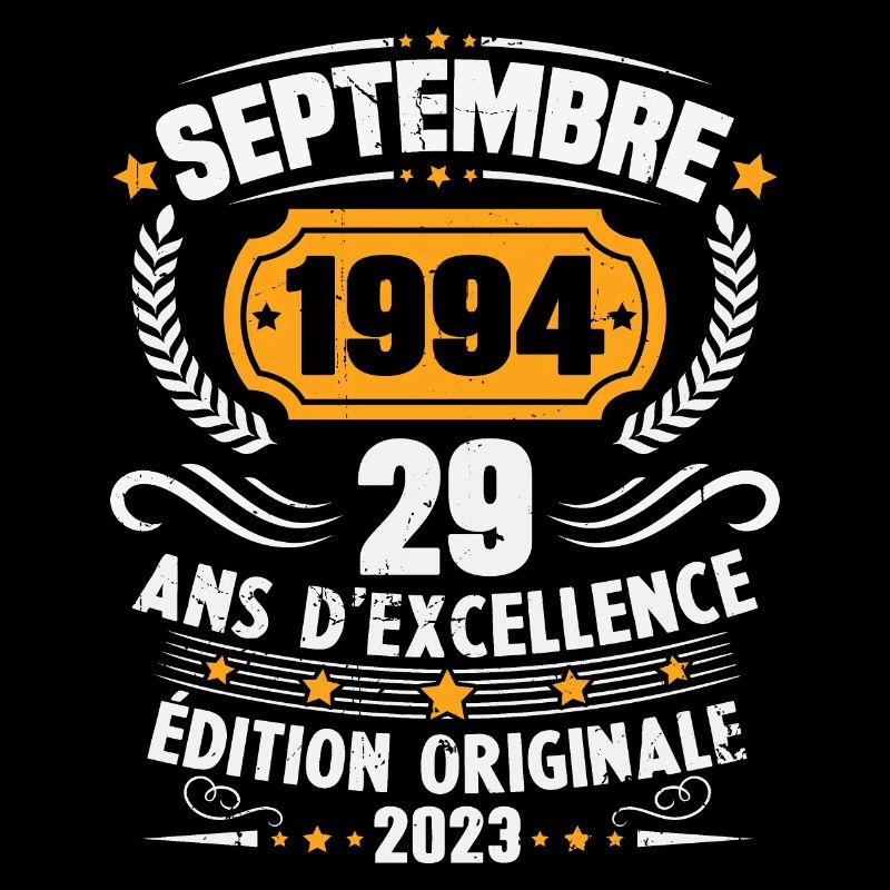 Cadeau anniversaire 29 Ans septembre 1994 Vintage