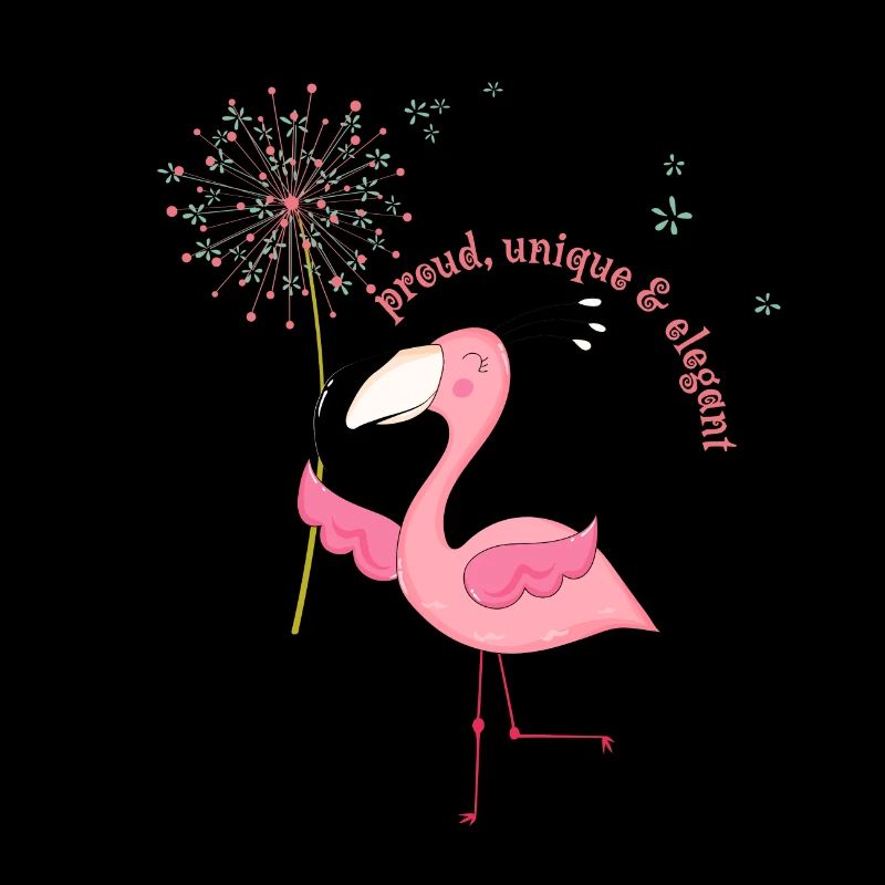 Flamingo "proud, unique & elegant