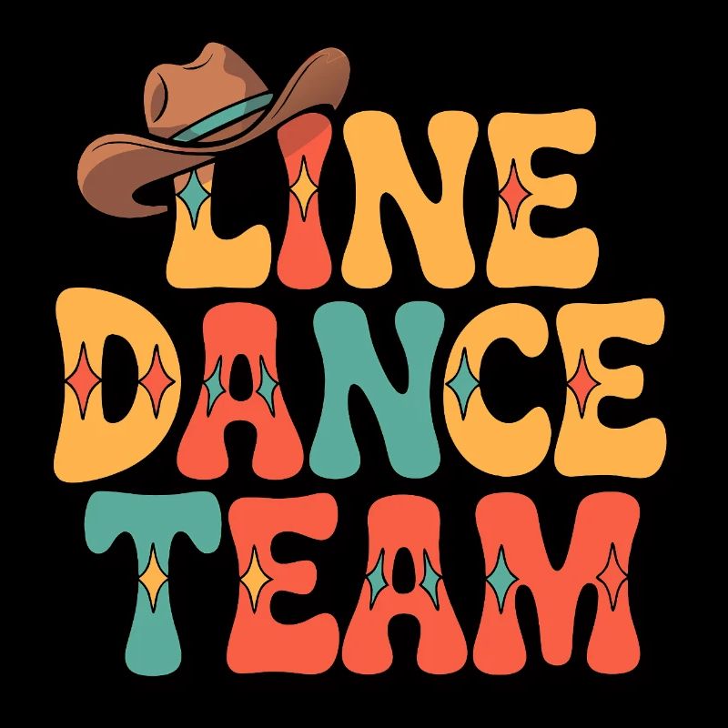 Line Dance Group Team Family Dancing