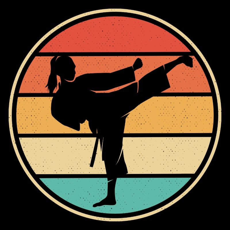 Frauen Mädchen Kampfsport Karate