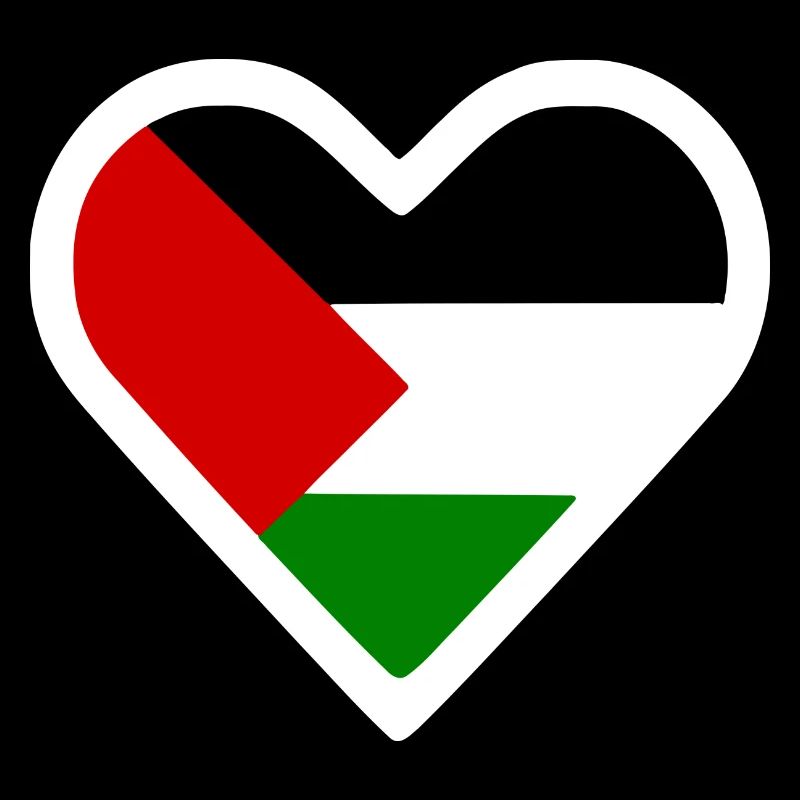 Free palestine heart