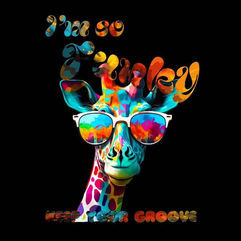 Ich bin so funky. Behalte deinen Groove. Giraffe