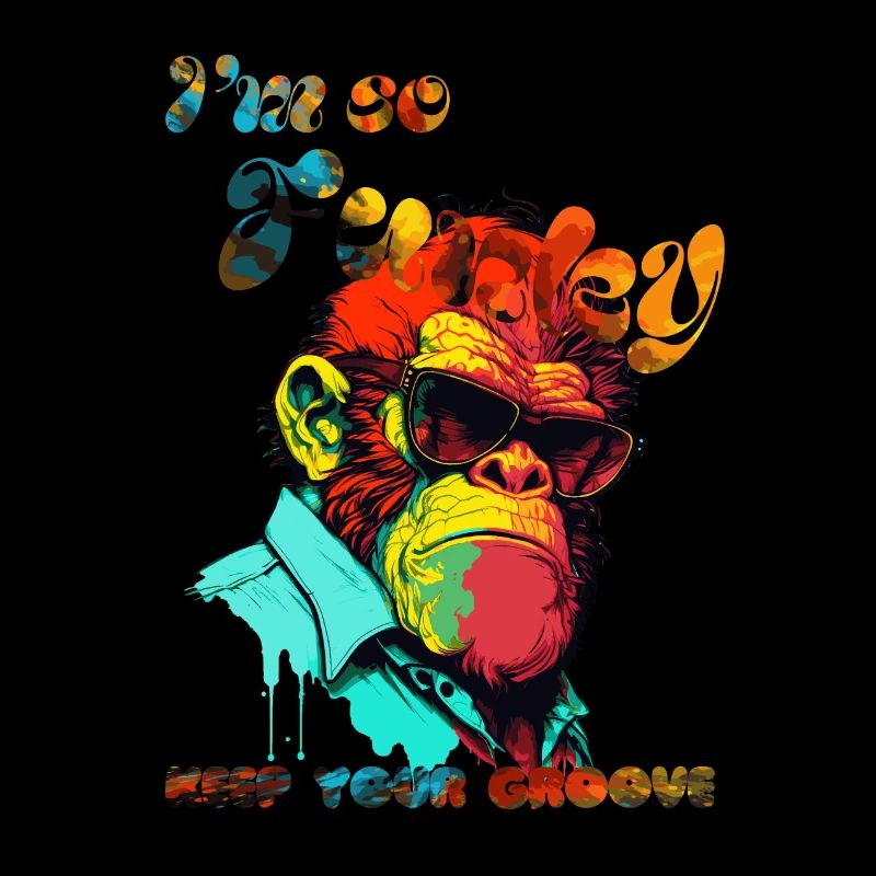 Ich bin so funky. Behalte deinen Groove. Gorilla