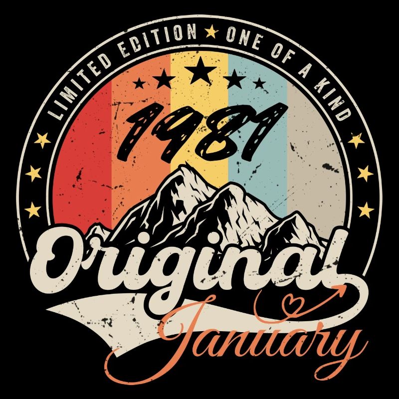 Januar 1981 Vintage Retro Geburtstagsgeschenk