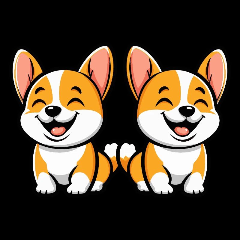 Corgi Hund Comic