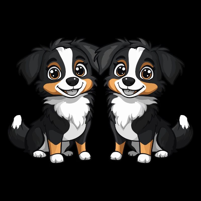 Australian Shepherd Hund Comic
