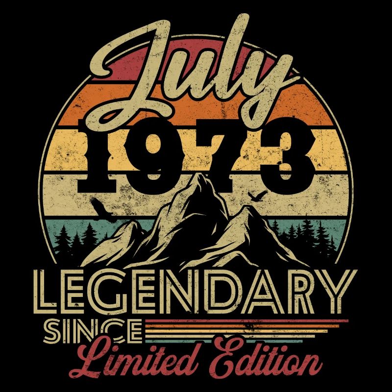 Vintage Retro Juli 1973 Geburtstagsgeschenk