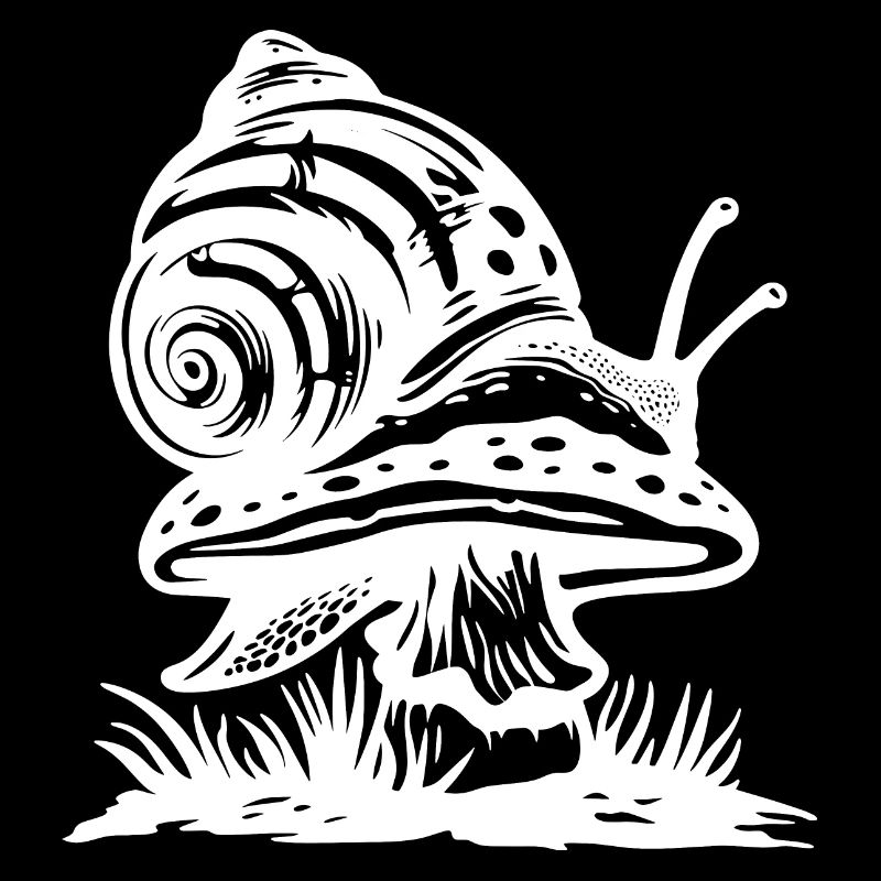 escargot, champignons, cottagecore, gobelincore, jardin