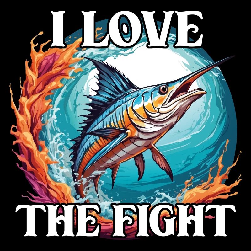 Springender Marlin Hochseefischen Tiefseefischen