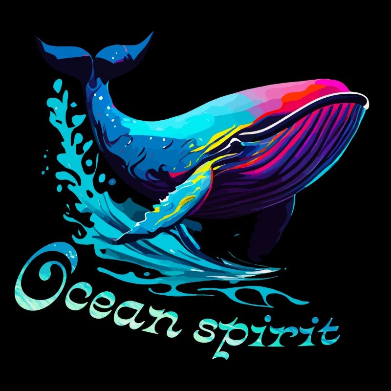 Geist des Ozeans. Wal