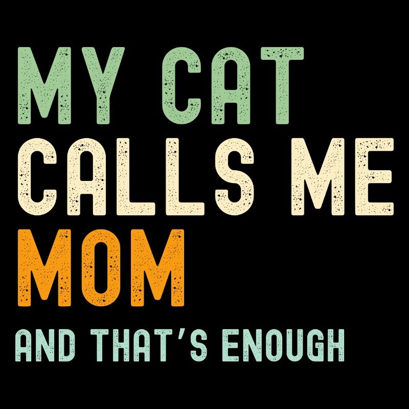 Katze Katzenbesitzer Mama Muttertag Retro Lustig