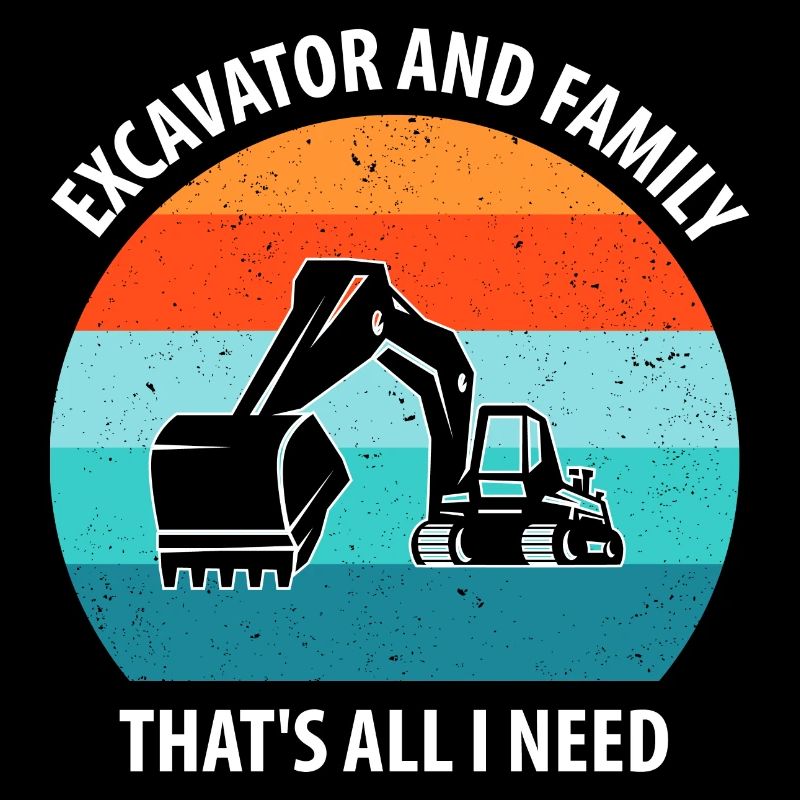 Bagger Baggerfahrer Baggerwagen