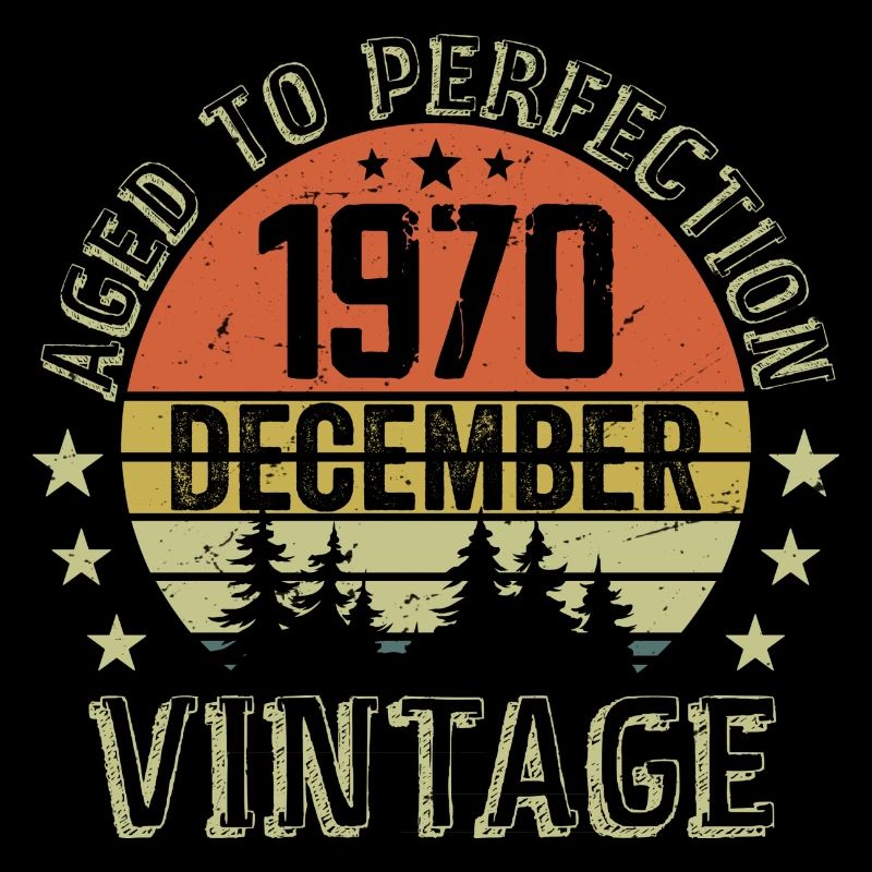Retro Geburtstagsgeschenk - Geboren im Dezember 1970