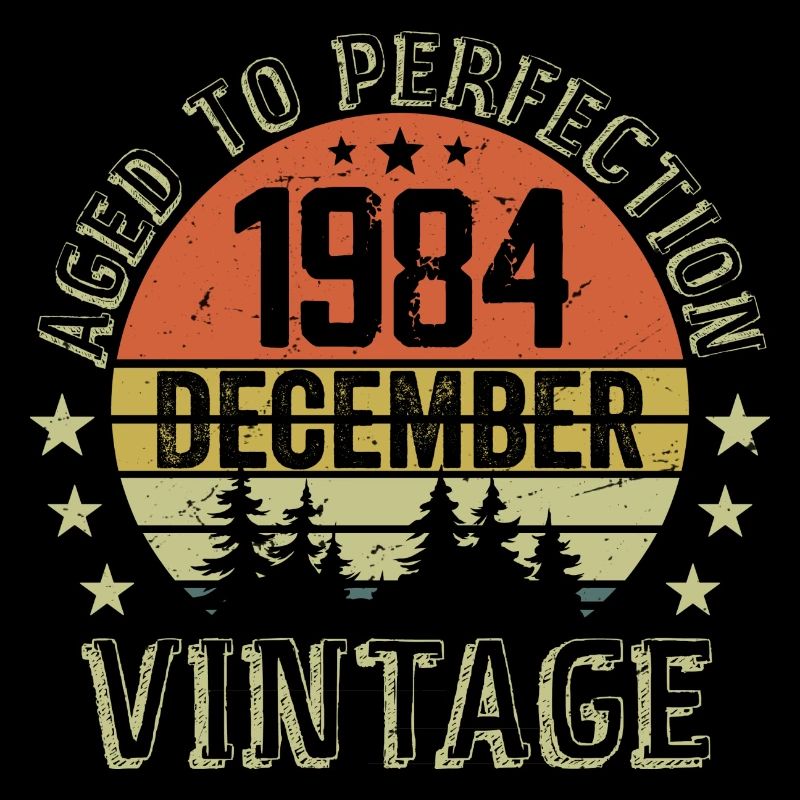 Retro Geburtstagsgeschenk - Geboren im Dezember 1984