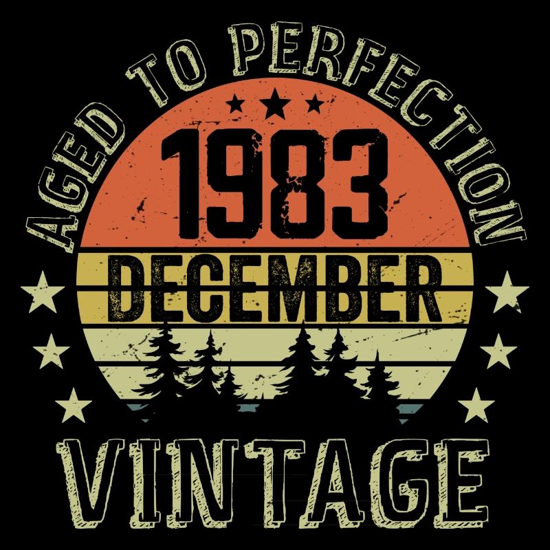 Retro Geburtstagsgeschenk - Geboren im Dezember 1983