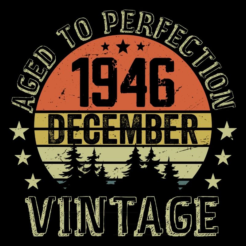 Retro Geburtstagsgeschenk - Geboren im Dezember 1946