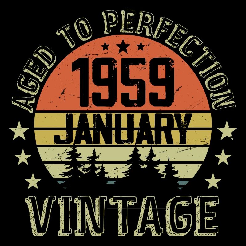 Geboren im Januar Geburtstagsgeschenk Januar 1959