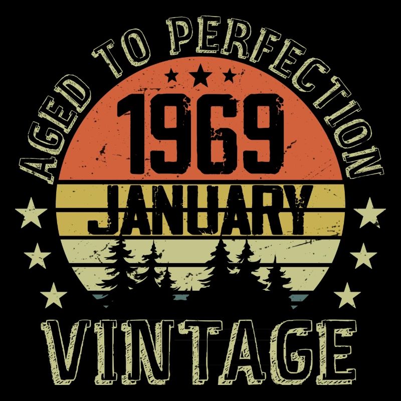 Geboren im Januar, Geburtstagsgeschenk Januar 1969