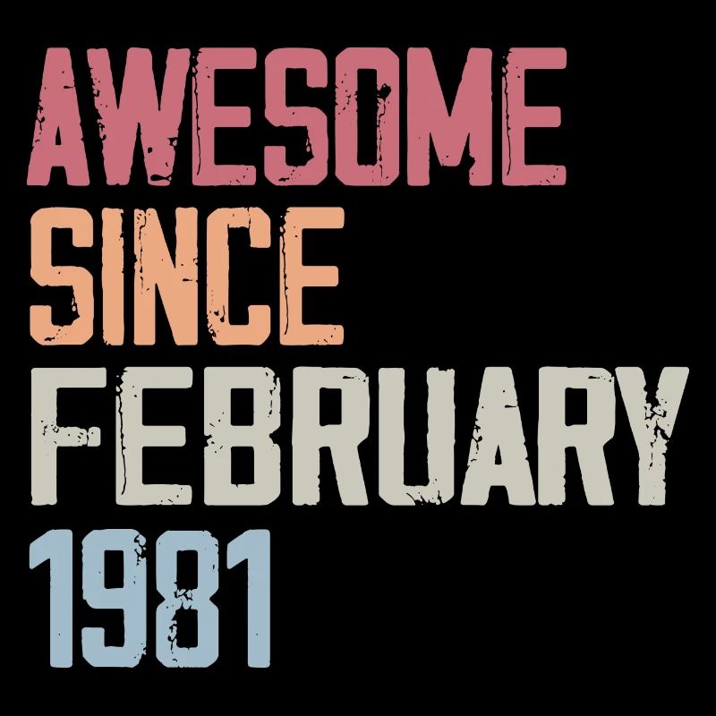 Février 1981, 43e anniversaire 1981 Fevrier 43 ans