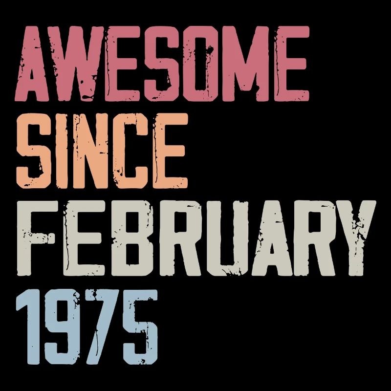Février 1975, 49e anniversaire 1975 Fevrier 49 ans