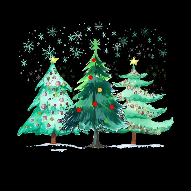 Christmas trees, Leopard Christmas Trees, Winter