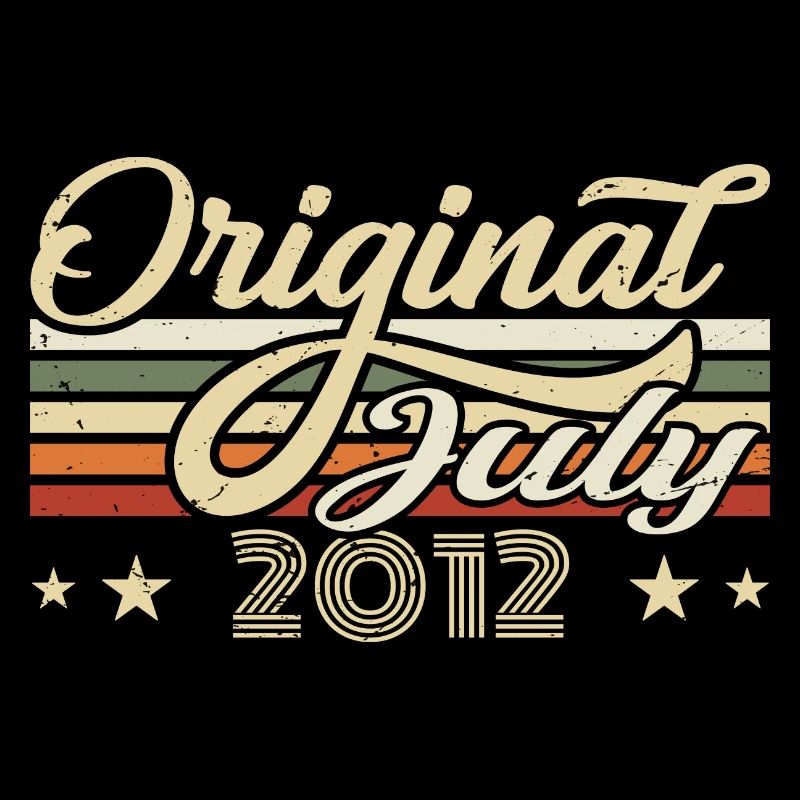 Geschenk 2012 Juli Geburtstag Geboren Im Juli 2012