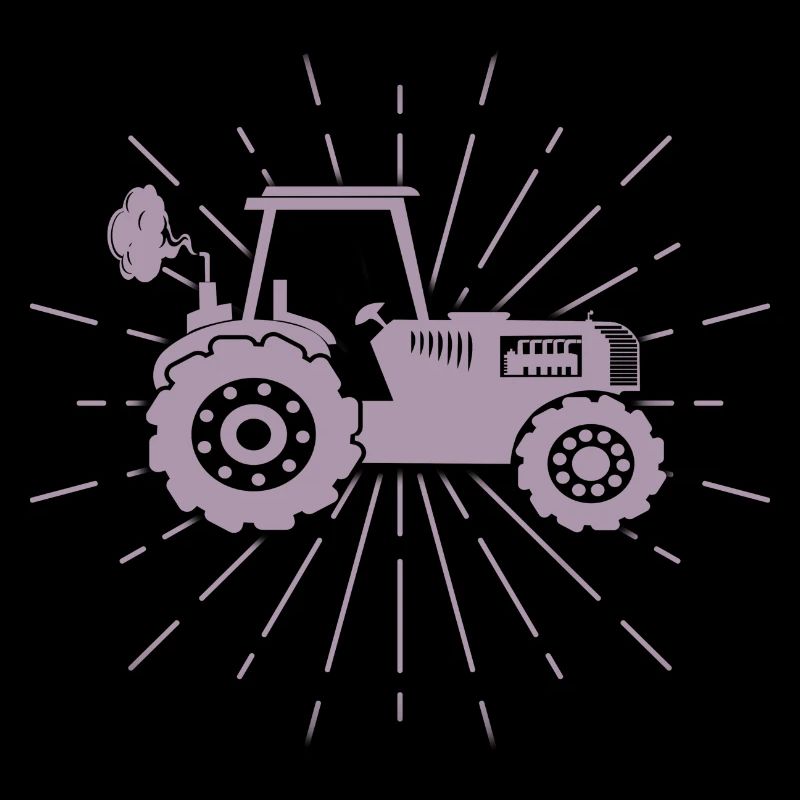 Traktor Silhouette Minimalistische Landwirtschaft