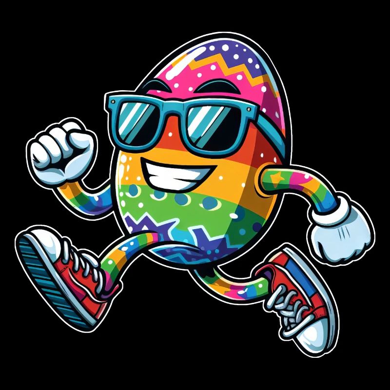 Easter, Egg, Easter Egg, Running, Race, Jogging, Jogger