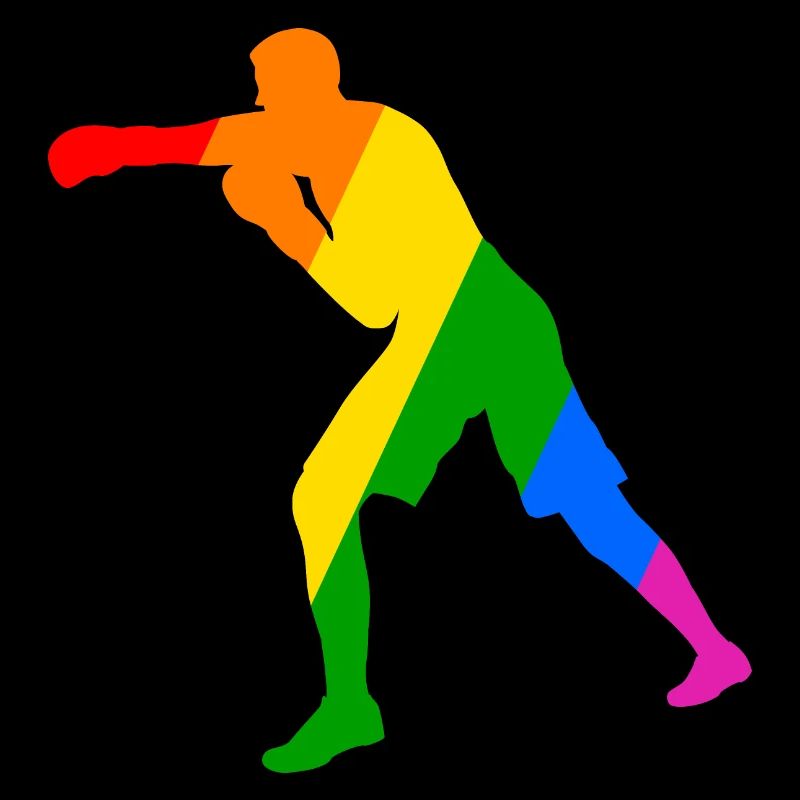 Boxer in the rainbow