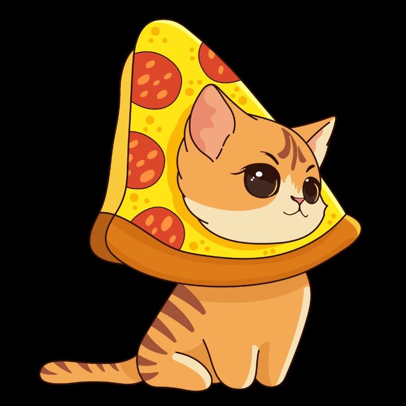 Cat and Pizza