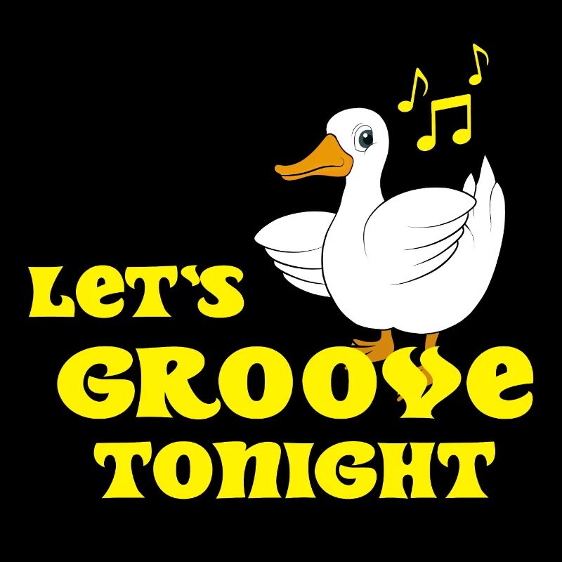 Danse du canard en disant Faisons groove ce soir