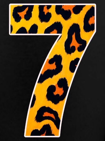 Leopard 7 Neon Pattern