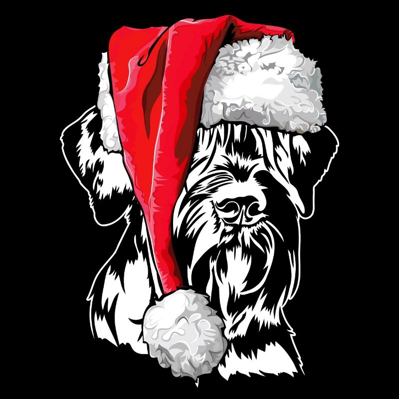 Père Noël géant Schnauzer chiens de Noël Wilsigns