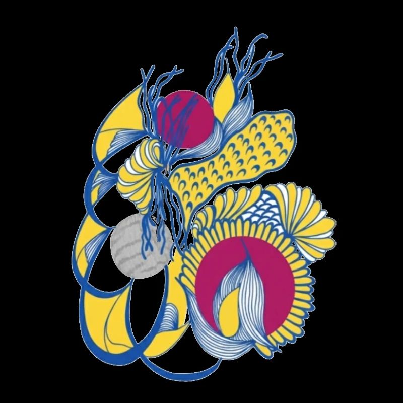 Spirale colorée de fleurs