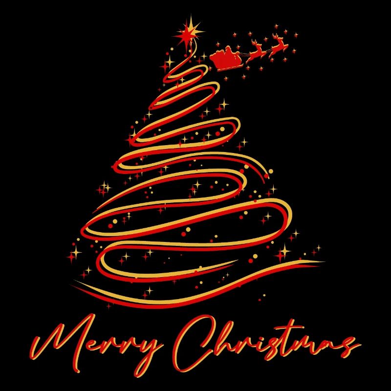 Joyeux sapin de Noël de renne